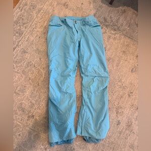 Burton blue women’s flare snow ski pants XL adjustable waist band